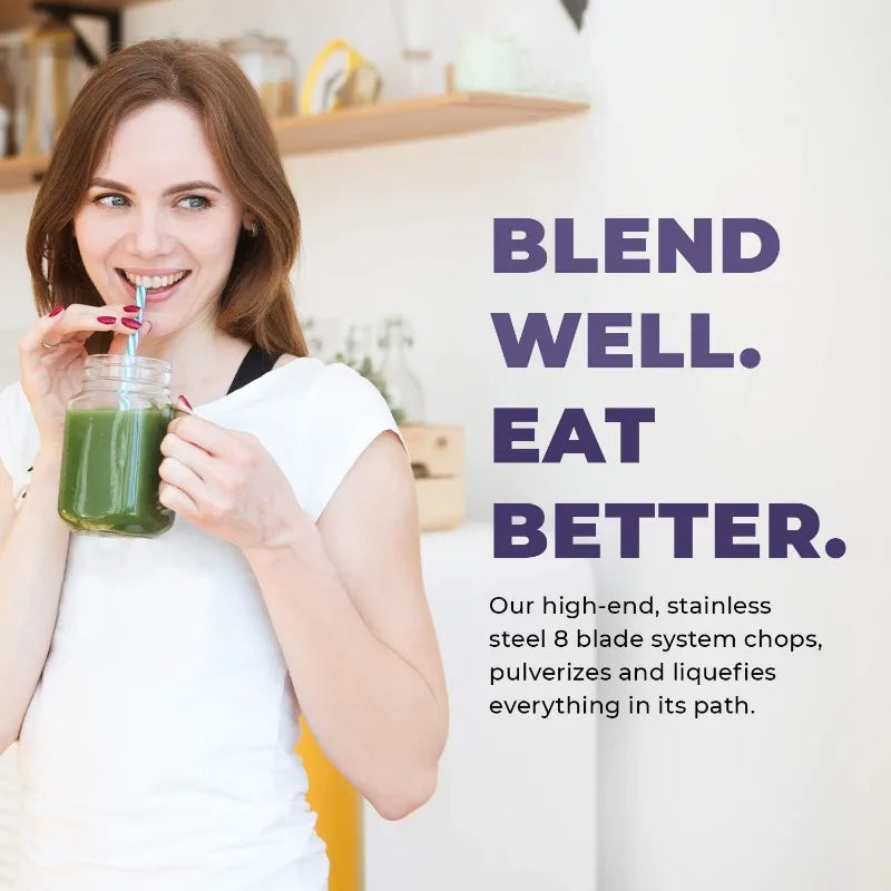 Cleanblend Commercial Blender with 5-Year Full Warranty - 1800W, 3HP, 64oz High-Performance Professional Countertop Blender